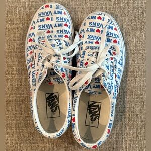 Vans Sneakers - White, Blue, and Red
I ❤️ Vans